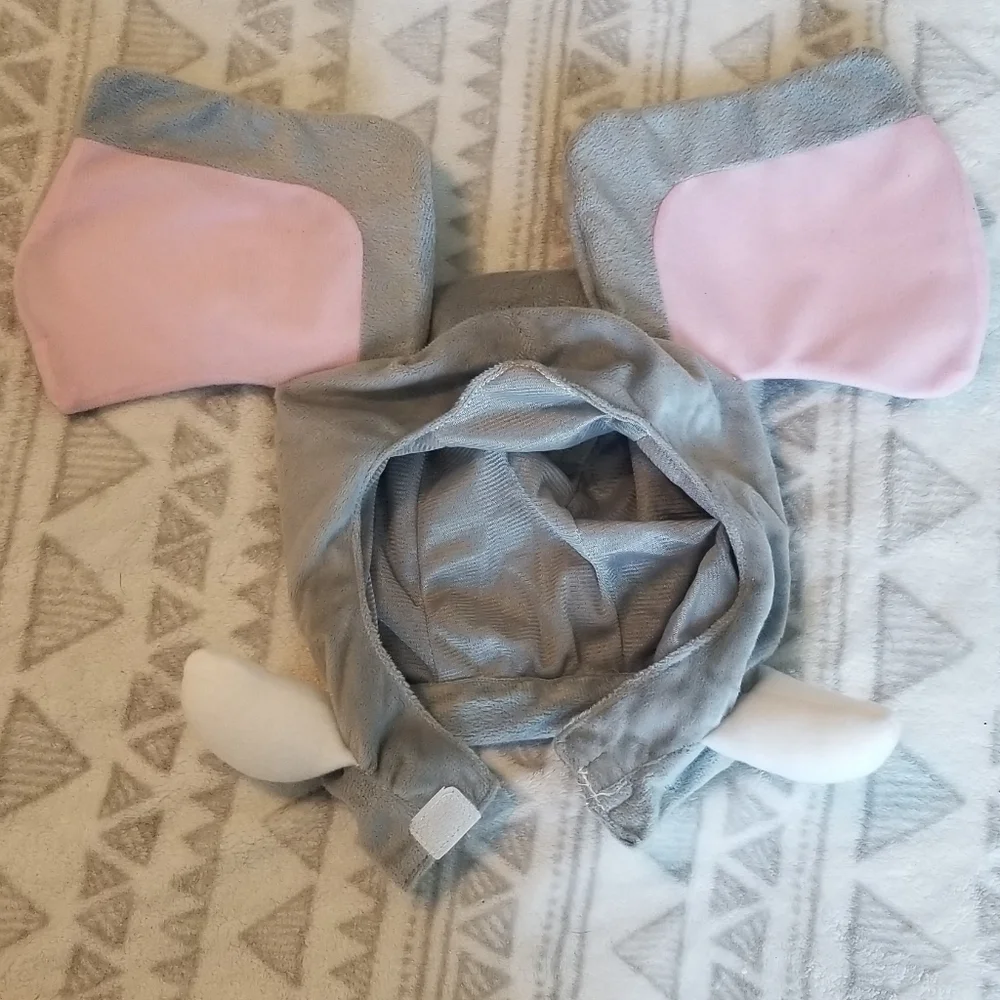 Grey Elephant Halloween baby costume size 0-6 months